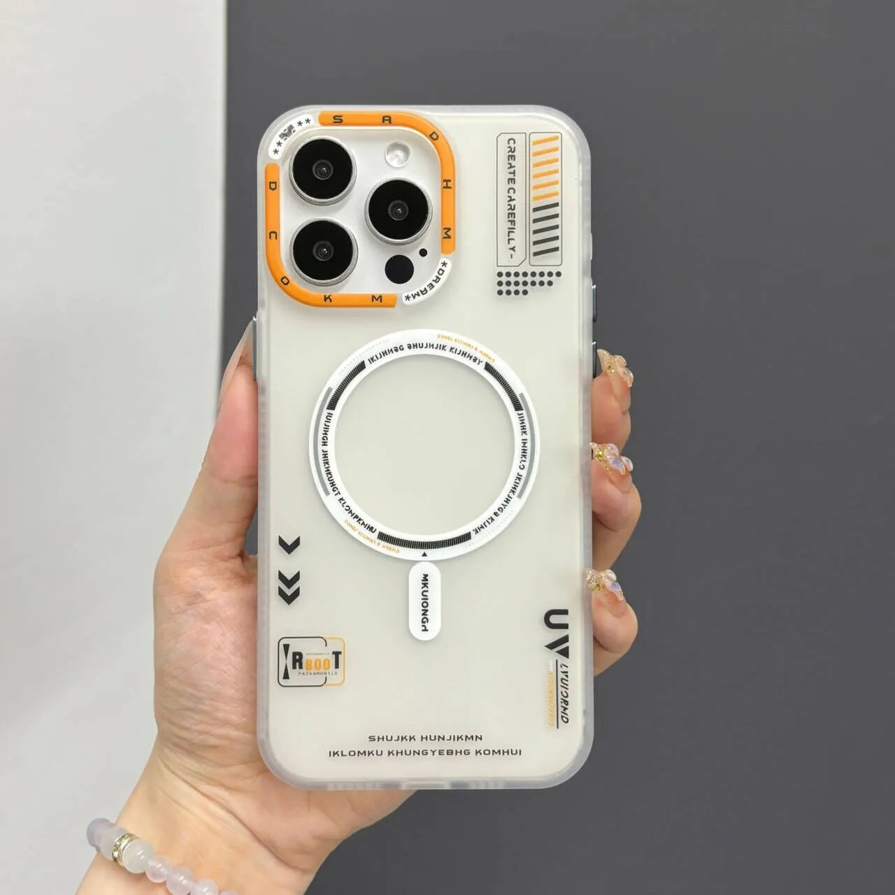 Matte Frosted Skin Feeling Magnetic Phone Case For iPhone 16 Pro Max 15 14 Magsafe Wireless Charge Back Metal Lens Frame Cover - Caseverse