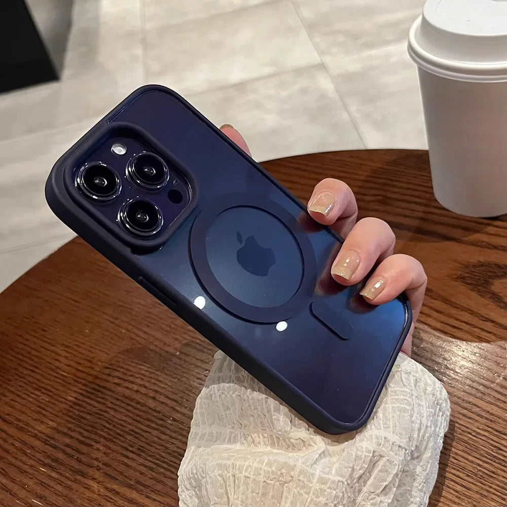 For Magsafe Magnetic Wireless Charging Phone Case For Samsung Galaxy S24 Ultra S23 S22 S24 FE S23 Plus Cases Acrylic Matte Cover - Caseverse