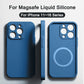 Original Magnetic Liquid Silicone Phone Cases For iPhone 16 15 14 13 12 11 Pro Max Magsafe Case Wireless Charge Shockproof Cover - Caseverse