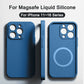 Original Magnetic Liquid Silicone Phone Cases For iPhone 16 15 14 13 12 11 Pro Max Magsafe Case Wireless Charge Shockproof Cover Caseverse