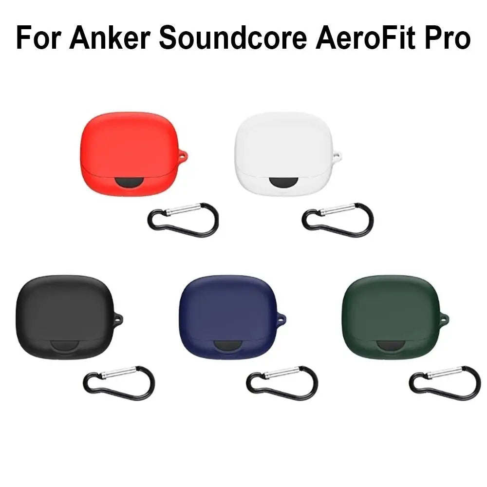 Anti-drop Earbuds Protective Case Washable Dustproof Wireless Earphone Shell Silicone for Anker Soundcore AeroFit Pro Caseverse