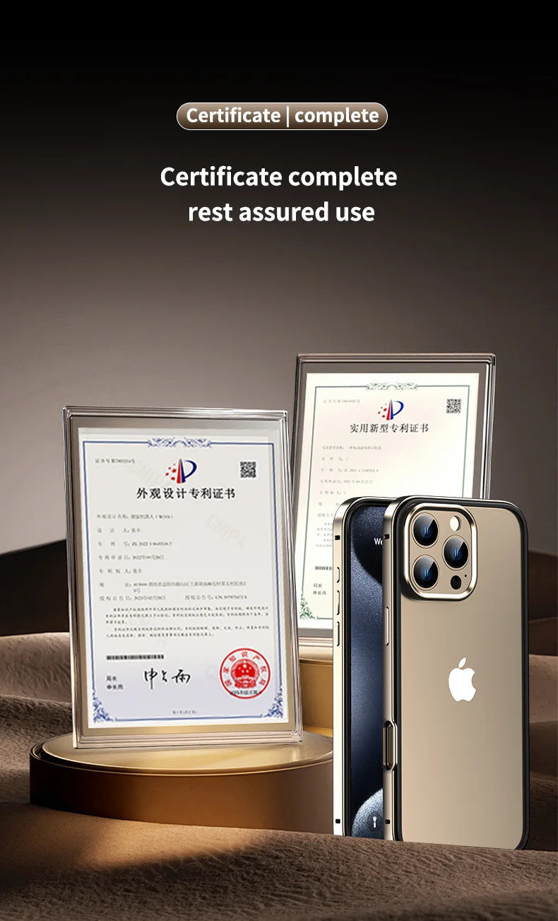 Camera Protection + Hybrid Silicone Frame Aluminum Metal Phone Case For iPhone 16 15 14 13 Pro Max Better Heat Bumper Caseverse