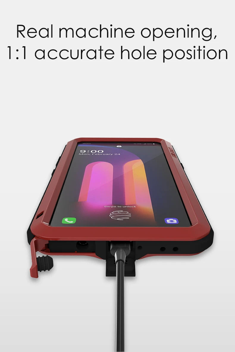 Love Mei Phone Case for  LG V60 Silicone Military Grade Metal Protective Case Shock Proof Dust Proof Cover - Caseverse