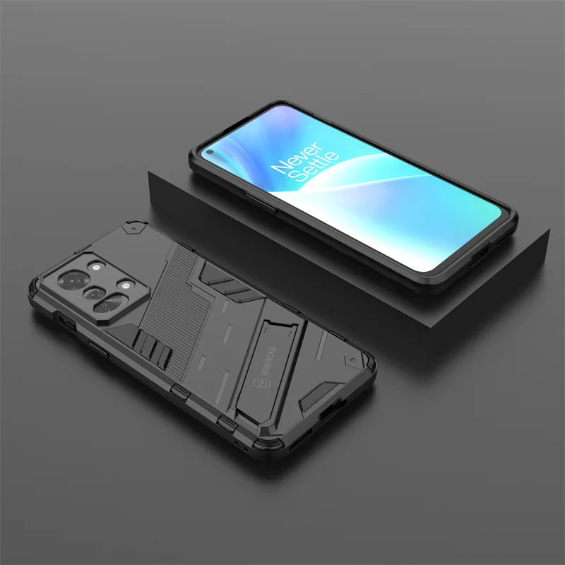 For Oneplus Nord 2T 5G Case Armor Shockproof Phone Cases For One Plus Nord2T Nord 2 T Stand Holder Rugged Silicone Cover Coque - Caseverse