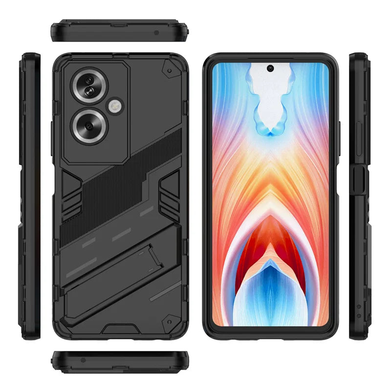 For OPPO A79 5G Case Shockproof Rugged PC Armor Phone Case For OPPO A 79 OPPOA79 5G CPH2553 Car Magnetic Holder Stand Back Cover - Caseverse