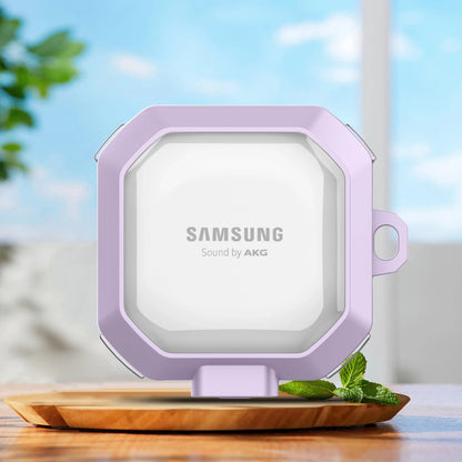 Security Lock Transparent Cover For Samsung Galaxy Buds 2 Pro Buds FE Live Buzz 2 Pro Case Shockproof Coque With Keychain Cases Caseverse