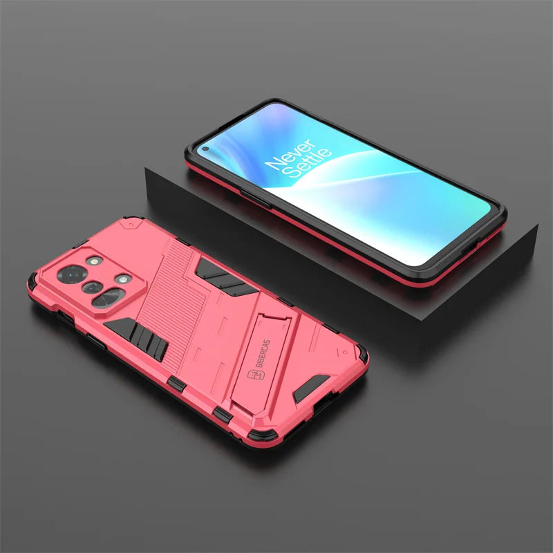 For Oneplus Nord 2T 5G Case Armor Shockproof Phone Cases For One Plus Nord2T Nord 2 T Stand Holder Rugged Silicone Cover Coque - Caseverse