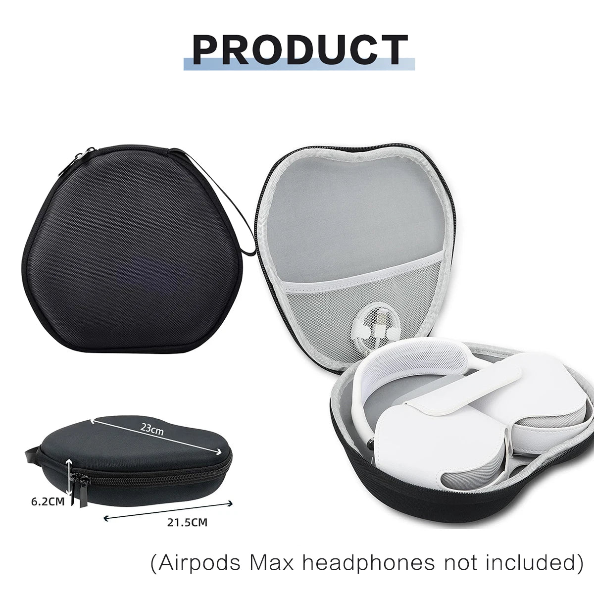 Suitable for AirPods Max hard case supports sleep mode travel portable bag wireless earphone protective case storage box Caseverse