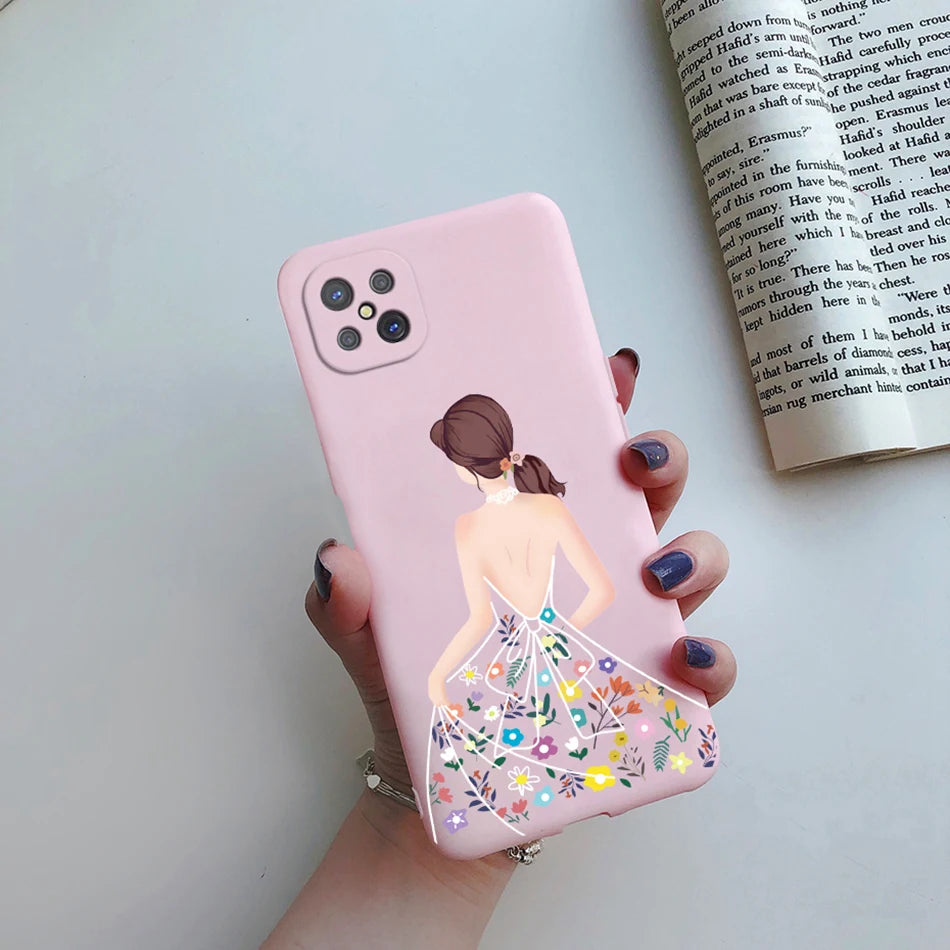 Case For OPPO Reno4 Z 5G Phone Case Cute Flower Cartoon Silicone Soft Back Fundas Cover For OPPO Reno 4Z CPH2065 Reno4Z 5G Coque - Caseverse