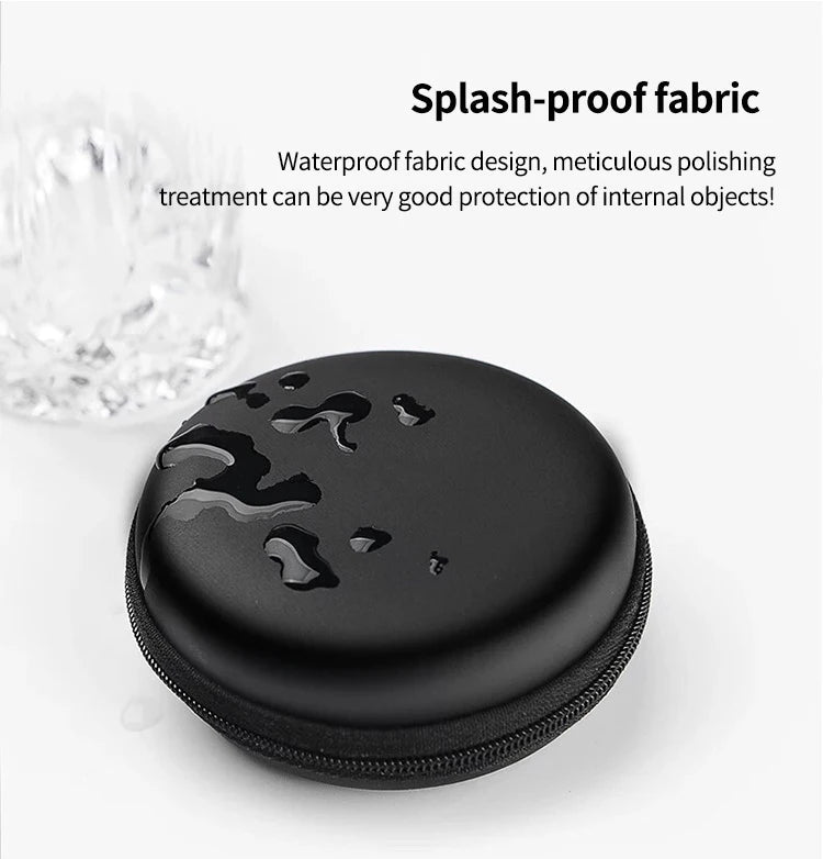 Bluetooth Headset Headphone Hard Case for Wired Earphones Storage Bag Case Portable Travel Shockproof Earbuds Carrying Pouch Bag Caseverse