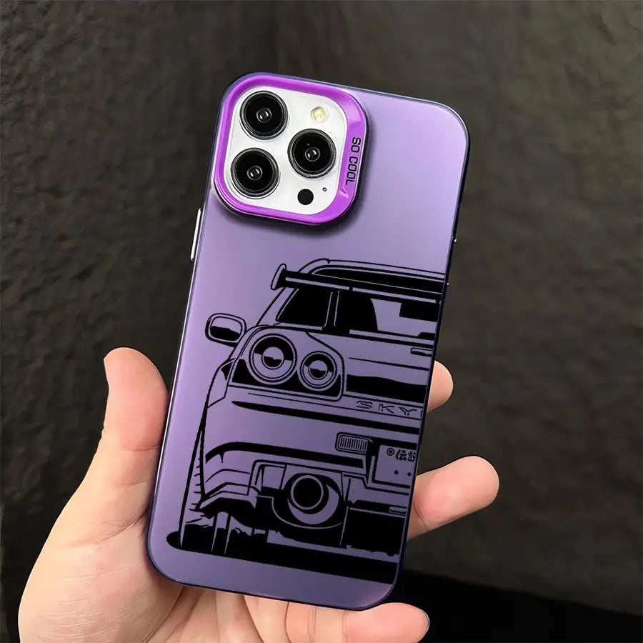JDM Dream Car Cool Cover Phone Case for iPhone 16 Pro 15 Pro Max 14 13 12 11 XS 14 Pro Max 16 Plus 14Pro 12Pro Soft Shell - Caseverse