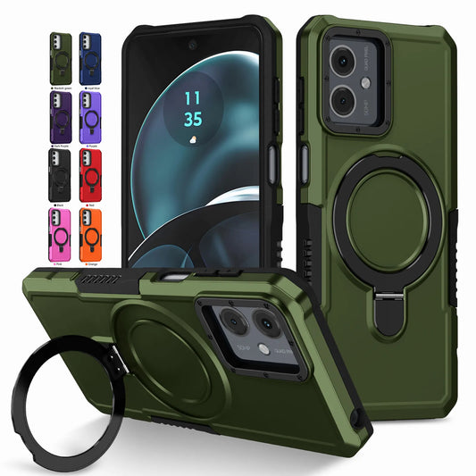 Military Grade Armor Case For Motorola Moto E14 G04S G04 G24 G54 G14 G84 G22 E13 Cover Shockproof Stand Holder Coque Shell Funda - Caseverse