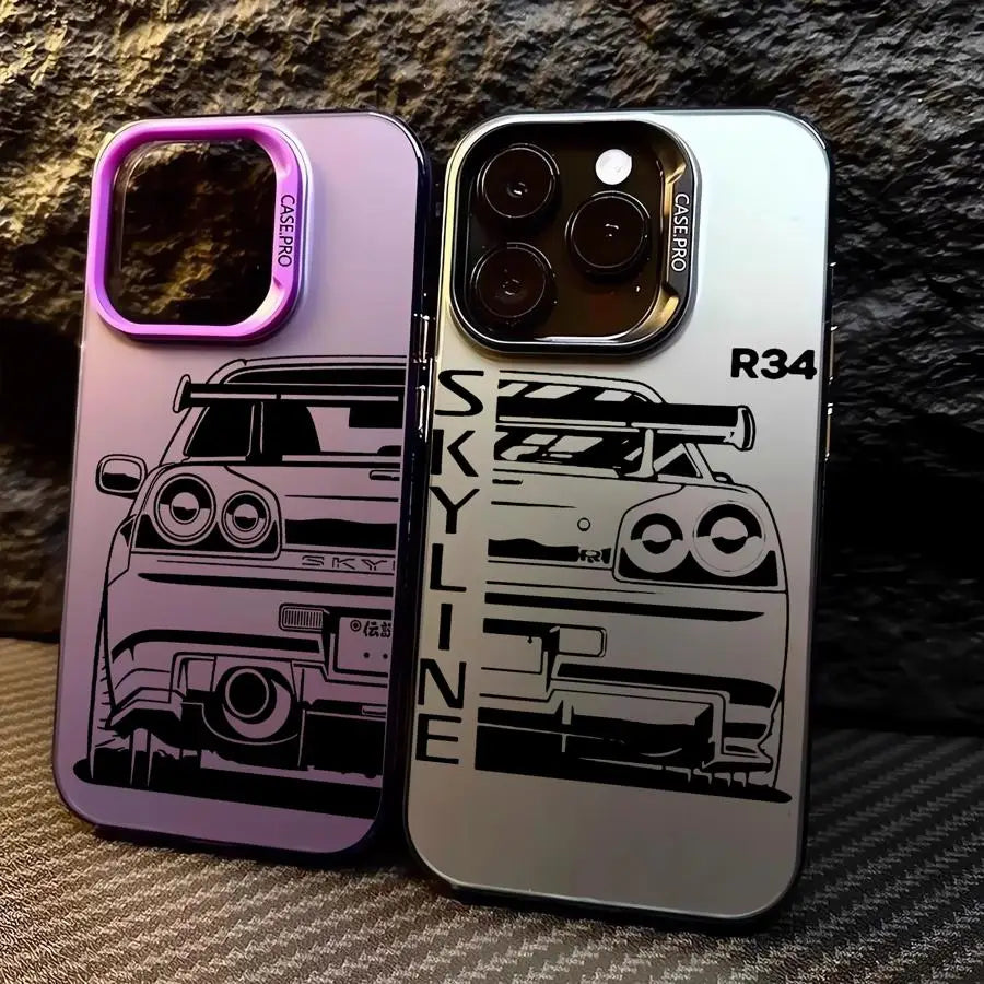 JDM Dream Car Cool Cover Phone Case for iPhone 16 Pro 15 Pro Max 14 13 12 11 XS 14 Pro Max 16 Plus 14Pro 12Pro Soft Shell - Caseverse