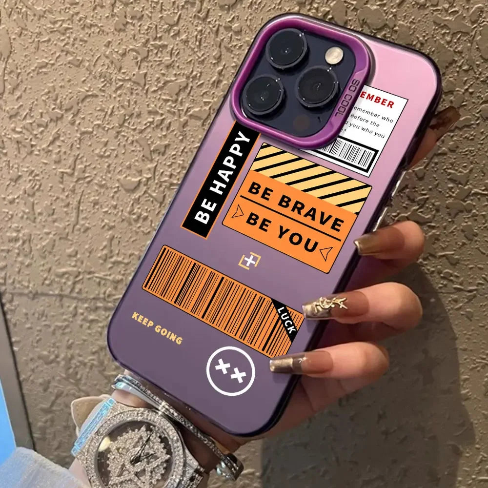 Case For Honor X6B X9B X8B X7B X7A X8A X9A X50I Label Letters Luxury Silver IMD Phone Case HonorX7B 4G X9A 5G Back Cover Fundas - Caseverse