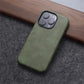 Luxury Business Vintage Leather Magnetic Phone Case for IPhone 16 Plus 15 14 13 12 Pro Max Metal Camera Frame Shockproof Cover Caseverse