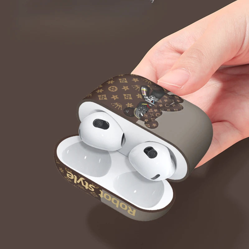 Cool Leather Grain Case for AirpPods Pro 2 Case Airpods 4 3 AirPods Pro Cover Apple Bluetooth Earphone Accessories Caseverse