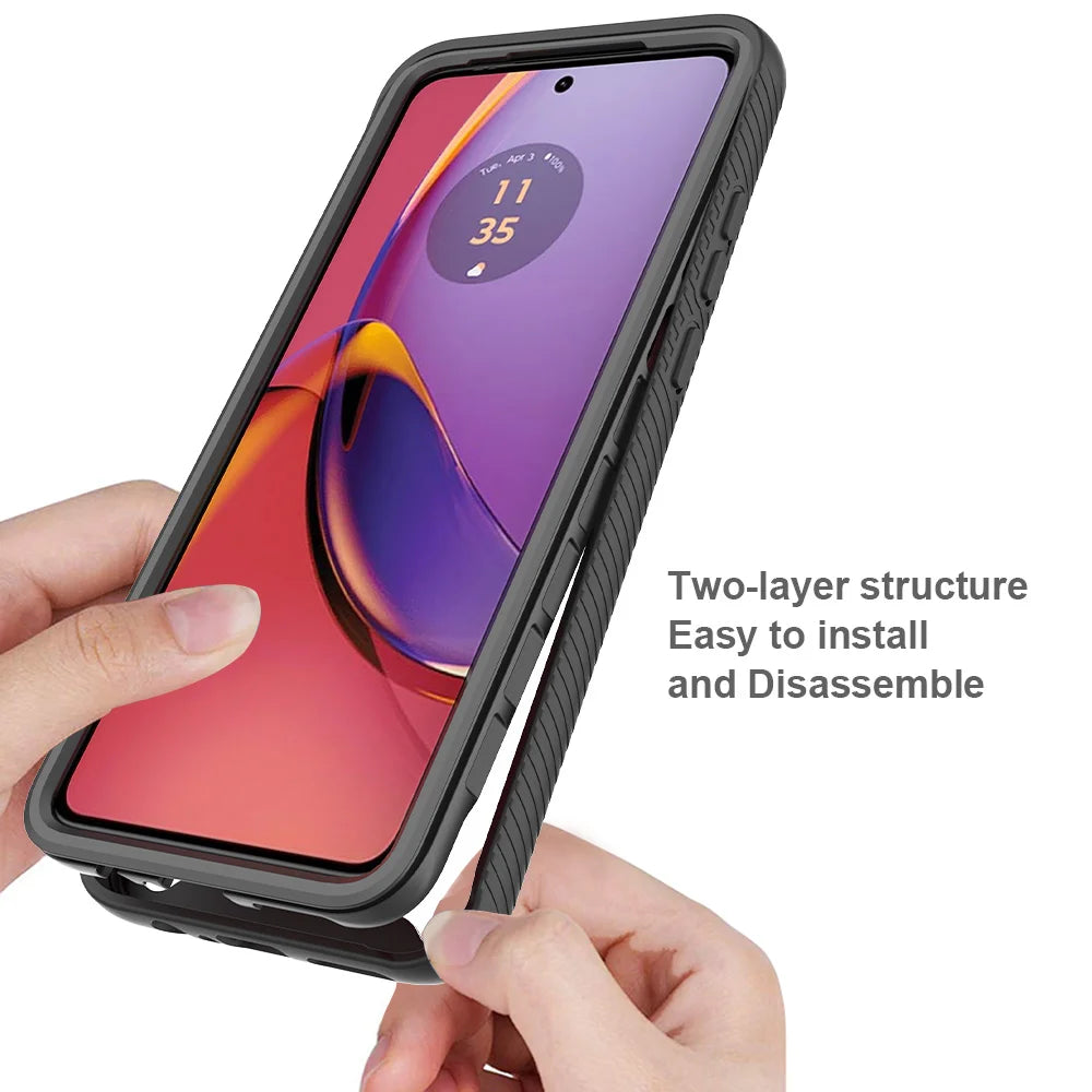 Moto G84 5G Phone Case Shockproof Clear Case TPU Bumper Rugged Cover For Motorola Moto G84 5G Protective Case - Caseverse