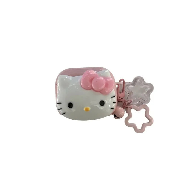 Hello Kitty For Airpods Case,Cute Candy Protective Earphone TPU Cover With Keychain For Airpods Pro 2 Case Girls Women Funda Caseverse