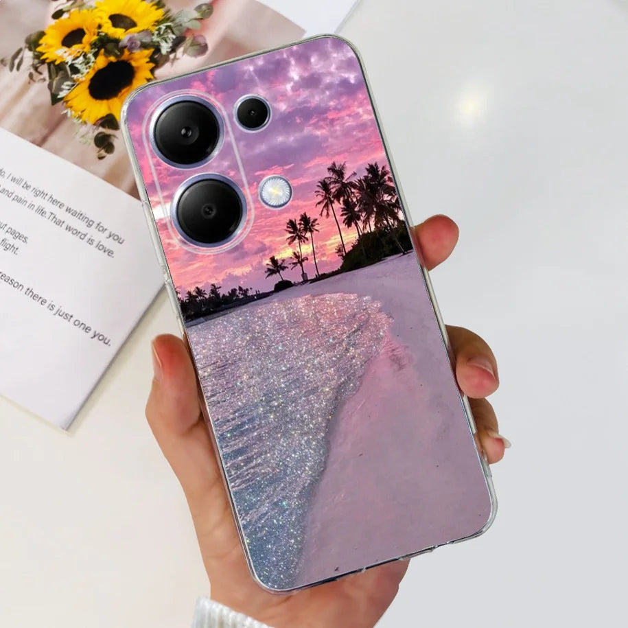 For Xiaomi Poco M6 Pro 2024 Case New Fashion Marble Cartoon Cover Soft Clear Silicone Funda For Xiaomi Poco M6 Pro 4G Phone Case Caseverse