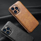 Soft Leather Case for iPhone 17 14 13 12 11 16 Pro Max XR 15 Plus Air Ultra Thin Lens Protection iphone16 16Pro Cover Coque