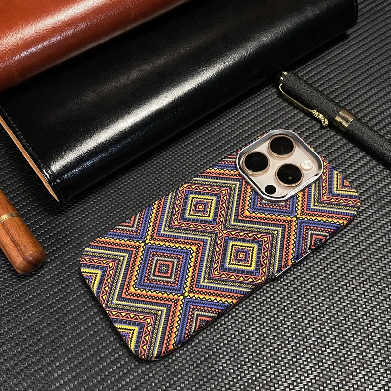 Ultrathin Metal Lens Magsafe Phone Case for iphone 16 pro max 15 Pro 14 Carbon Fiber Texture Matte Wireless Charge Hard PC Cover Caseverse