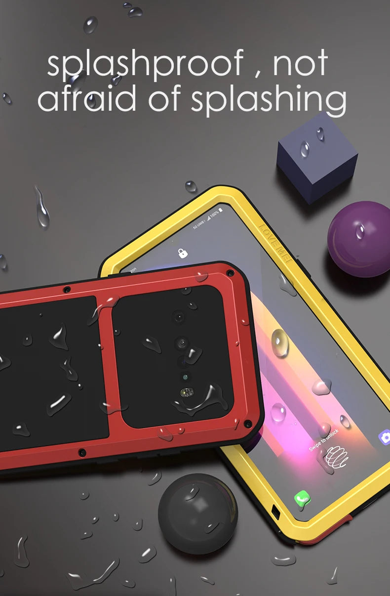 Love Mei Phone Case for  LG V60 Silicone Military Grade Metal Protective Case Shock Proof Dust Proof Cover - Caseverse