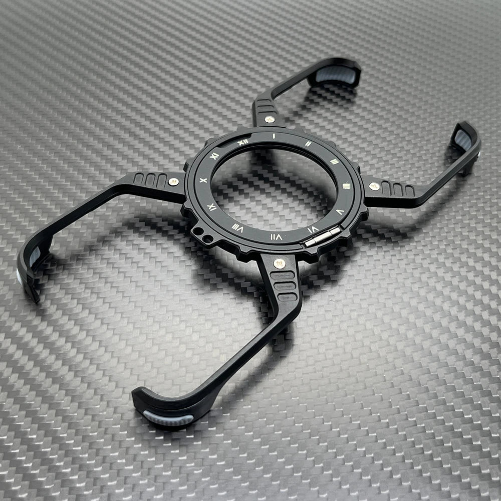 Metal Magnetic Case For iphone 16 Pro Max Cover 16 Plus 15 14 13 Aluminum Alloy Rimless Bumper Built-in 360° Invisible Holder