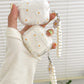 Wireless Bluetooth case for AirPods1/2 AirPods3 AirPods pro and pro2 tpu flower pattern earphone cover with imitation pearl chai Caseverse