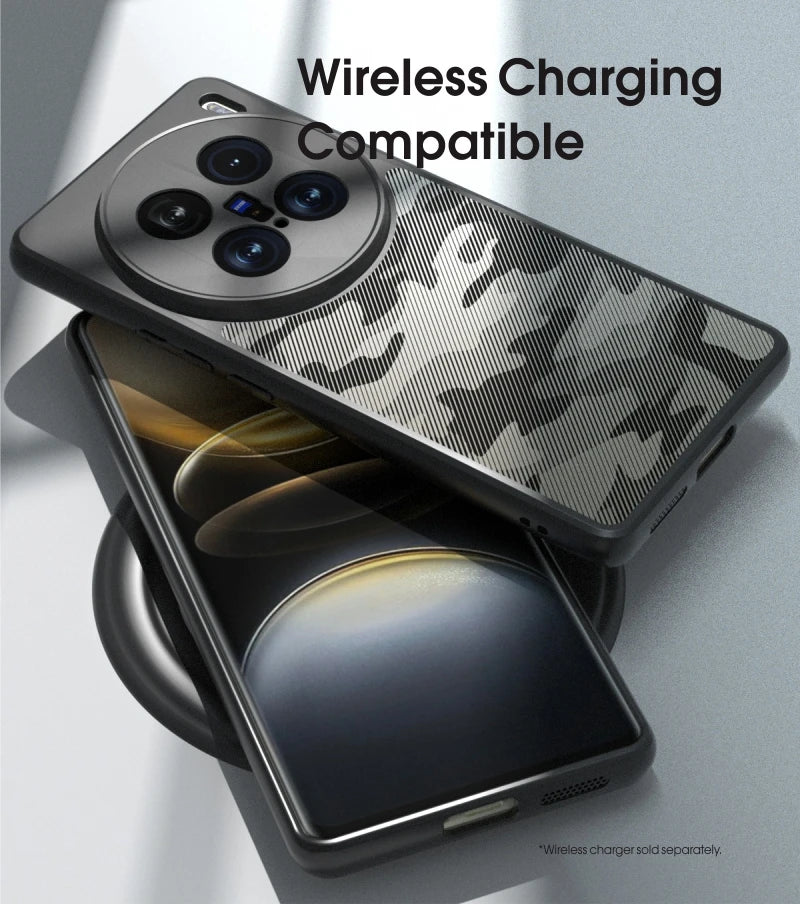 IBMRS for vivo X100 Ultra Case,Dual Layer Military Grade Drop Shockproof Protection Cell Phone Cover -  (Camo Black) - Caseverse