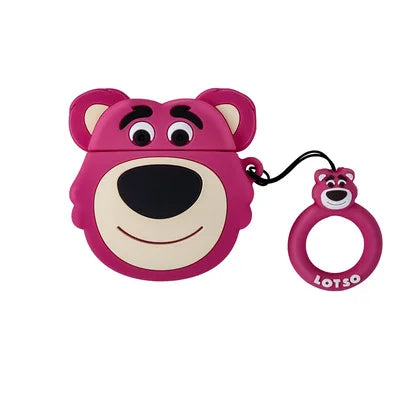 3D Cartoon Silicone Case for Airpods 1 2 3 Pro Wireless Earphone Protective Cover for Airpods Pro2 with Hook Caseverse