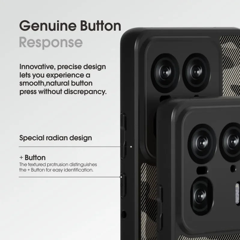 IBMRS for Motorola Edge 50 Ultra Case,(Military-Grade Protection) Shockproof Translucent  Phone Case(Camo Black) - Caseverse