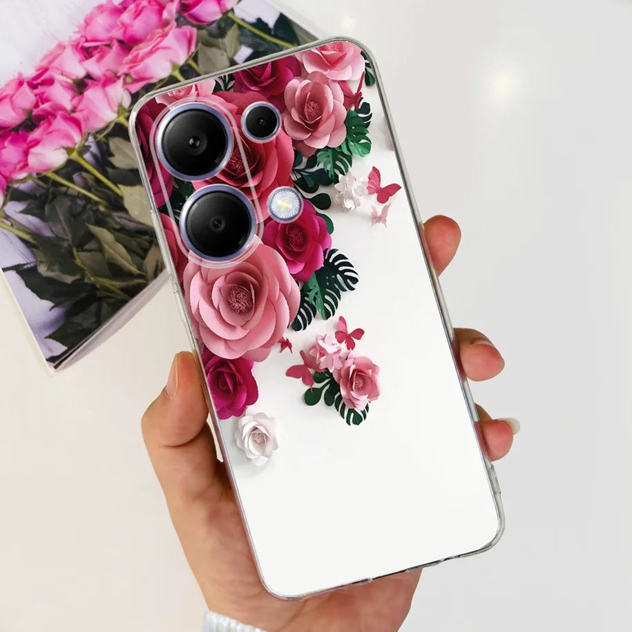 For Xiaomi Poco M6 Pro 2024 Case New Fashion Marble Cartoon Cover Soft Clear Silicone Funda For Xiaomi Poco M6 Pro 4G Phone Case - Caseverse