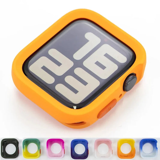 Candy Soft Silicone Case for Apple Watch Cover 46mm 42mm 49 45 41mm Protection For Iwatch Ultra 3 Series 11 10 9 8 7 6 Se Armor