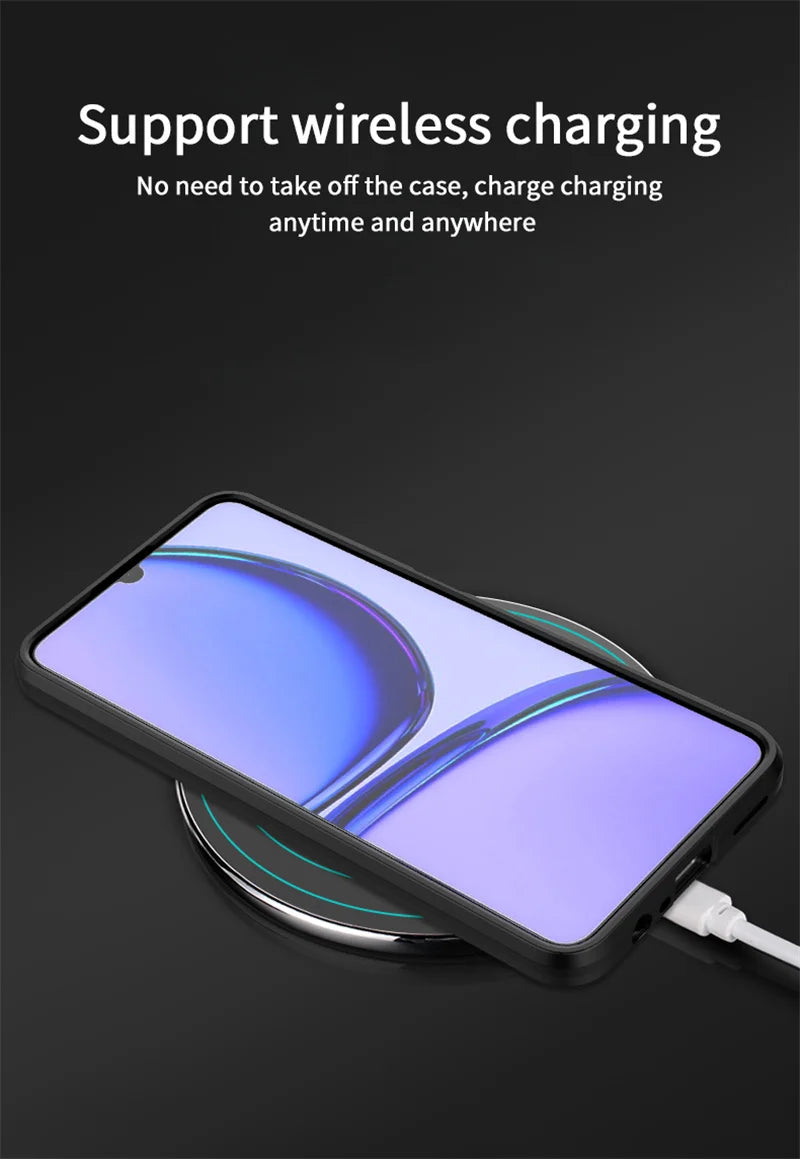 For Realmi C53 4G Case Shockproof Rugged Armor Phone Case For Realme C53 C 53 4G RMX3760 6.74" Magnetic Holder Stand Back Cover - Caseverse