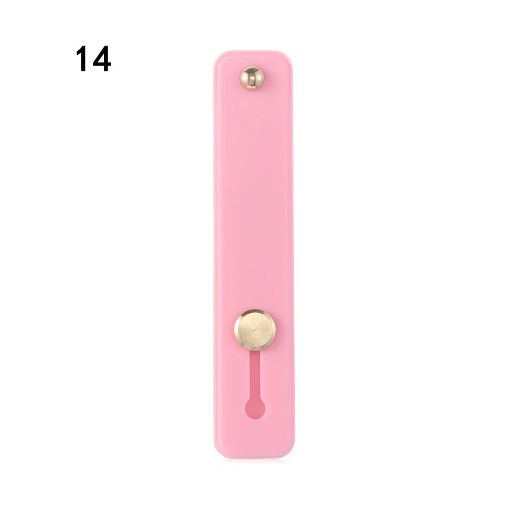 Push Pull Rainbow Phone Grip Silicone Phone Stand Finger Ring Holder Finger Strap Bracket Portable Telescopic Wrist Band - Caseverse