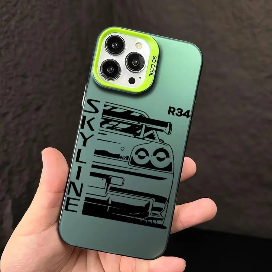 JDM Dream Car Cool Cover Phone Case for iPhone 16 Pro 15 Pro Max 14 13 12 11 XS 14 Pro Max 16 Plus 14Pro 12Pro Soft Shell - Caseverse