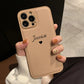 Personalized Customized Name Heart Phone Case for iPhone 16 15 14 13 Pro Max 12 11 X XS XR Design Leather Protective Back Cover Caseverse