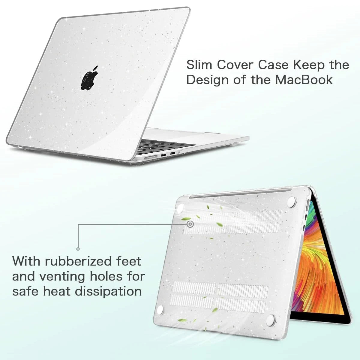 EGYAL for Macbook Air 15 M2 Case for Air 13.6 2022 Pro 13 inch Case for M1 Pro 14 16 Cover for M1 Air 13 A2337 Hard Shell
