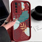 Luxury Fresh Green Leaf Painted Phone Case For Oppo Reno 3 F15 A91 Reno3 Silicone Anti Drop Soft Cover Funda - Caseverse