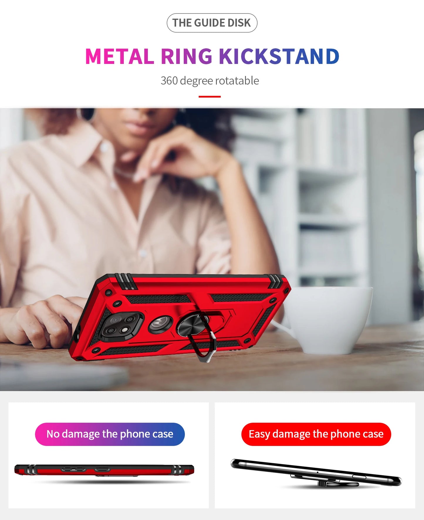 for Moto G Power Case for Phone Moto G Power 2021 Case Shockproof Armor Rugged Military Protective Car Holder Magnetic Cover - Caseverse