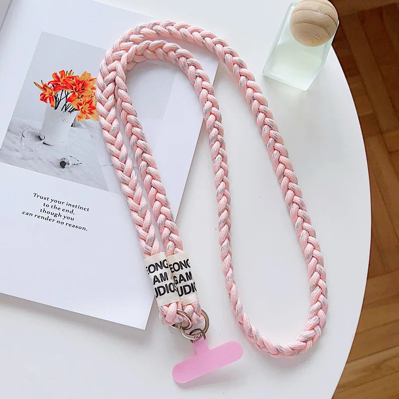 The Phone Case Lanyard Is A Long Cross-Body Braided Outdoor Mountain Rope And Can Be Worn On The Shoulder To Prevent Loss.