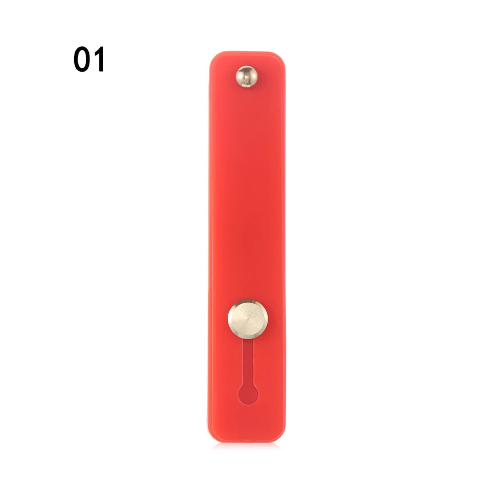 Push Pull Rainbow Phone Grip Silicone Phone Stand Finger Ring Holder Finger Strap Bracket Portable Telescopic Wrist Band - Caseverse
