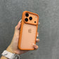 Luxury Orange Shield Matte Transparent Phone Case For iPhone 17 Pro Max 17 Pro 17 New Metal Buttons Skin Feel Shockproof Cover