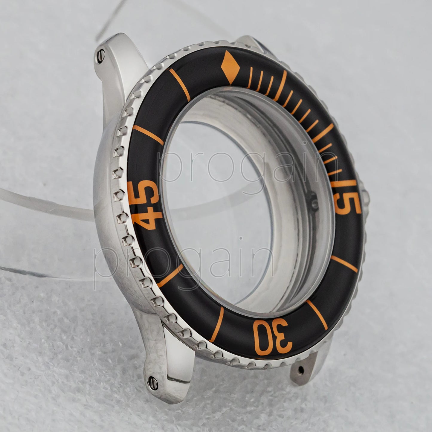 45mm Watch Case 10ATM Waterproof Stainless Steel for Fifty Fathoms Watch Case fit NH35 Movement NH35 Stainless Steel Case