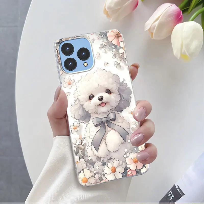 For Cubot P80 Case 2023 Luxury Phone Case For Cubot P80 6.58" Marble Butterfly Flower Clear Soft Silicone TPU Protective Cover - Caseverse