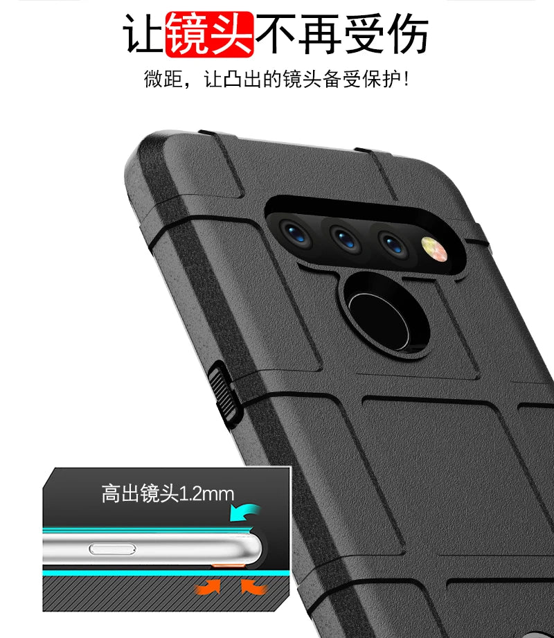 Rugged Shield Shockproof Phone Case For LG V50 V50S G8X V60 G8 G8S ThinQ Soft TPU Silicone Protective Back Cover Fundas - Caseverse