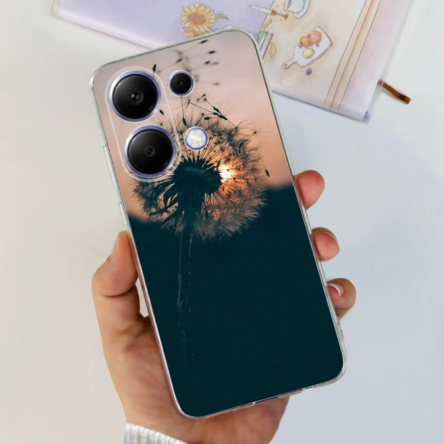 For Xiaomi Poco M6 Pro 2024 Case New Fashion Marble Cartoon Cover Soft Clear Silicone Funda For Xiaomi Poco M6 Pro 4G Phone Case - Caseverse