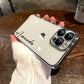 Personalised Customized Name Case For iPhone 16 15 14 13 12 11 Pro Max Luxury Plating Transparent Clear Cover DIY 15 16 Pro Max Caseverse