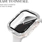 Diamond Bumper Protective Case for Apple Watch Cover Series 7 6 SE 5 4 3 38MM 42 MM For Iwatch 45mm 41mm 40mm 44 mm