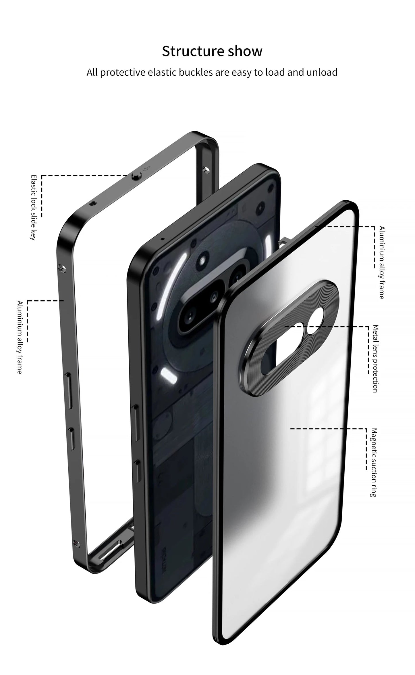 Metal Frame Lens Protection Matte Shockproof Phone Case For Nothing Phone 2A Plus Phone 3A Pro Bumper Back Cover Accessories Caseverse